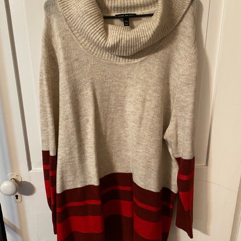 Lane Bryant cream colored turtleneck- 18/20. Never worn